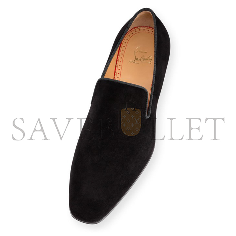 Chr1st1an louboutin dandelion loafers veau velours black men 1151073bk01